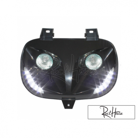 Twin headlights Replay Led Black Bws'r-Zuma 88-01
