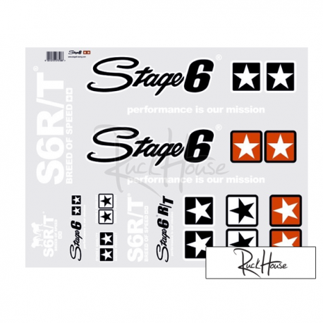 Big sticker sheet Stage6 MKII white (for dark surfaces) - Ruckhouse