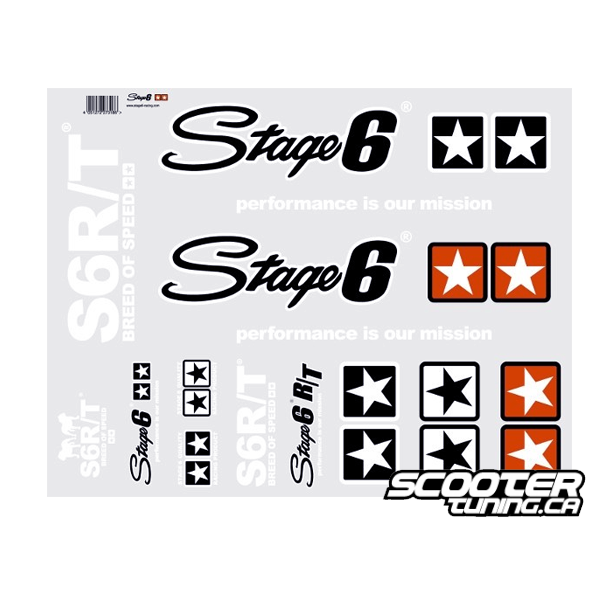 Stickers, Stage6 MKII, set black