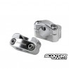 Handlebar clamp VOCA HB28 silver (7/8 to 1-1/8'')