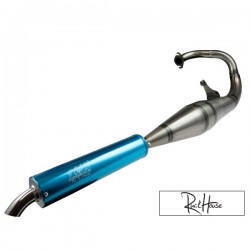 Exhaust Sport 70-90cc Straight Silencer Blue (Dio-Elite)