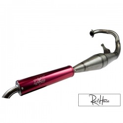 Exhaust Sport 70-90cc Straight Silencer Red (Dio-Elite)