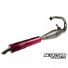 Exhaust Sport 70-90cc Straight Silencer Red (Dio-Elite)