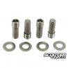 Lug Nut Bolts M10 to M12 Ruckhouse for Rear Wheel Hub (4X)