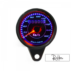 Analog Speedometer Black or Chrome (Km/h only)