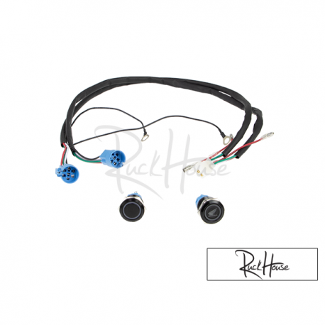 Start & Kill Button Rolling Wrench Black with Logo Honda Ruckus