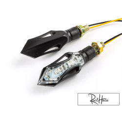 (2X) Indicator Light Str8 LED Piccolo Black