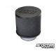 Air Filter Uni Straight Black (38mm)