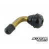 Tyre valve Motoforce angled, black