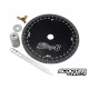Degree wheel Stage6, black anodised, incl. fitting parts
