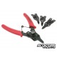 Snap ring pliers Motoforce incl. 4 attachments