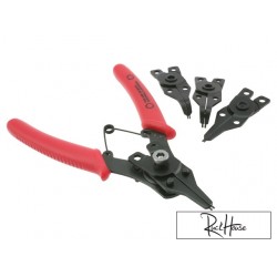 Snap ring pliers Motoforce incl. 4 attachments