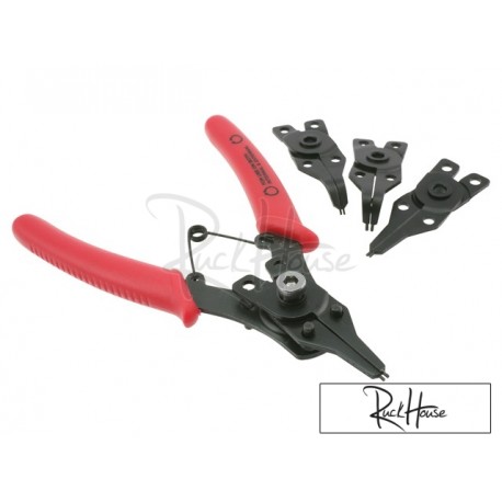 Snap ring pliers Motoforce incl. 4 attachments