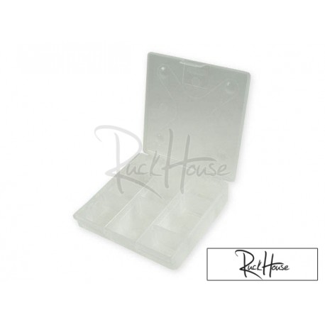 Assortment box,transparent 137x137x30mm with 9 compartments