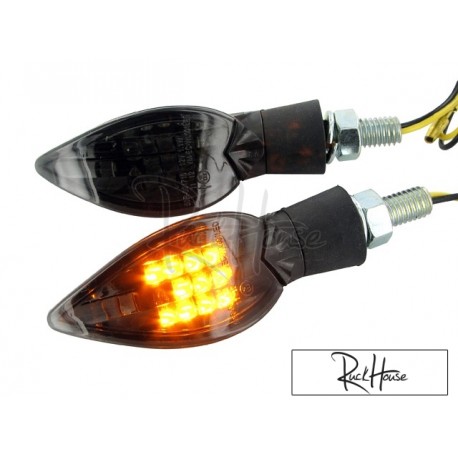 Indicators STR8 Curve LED Black Line, black transparent