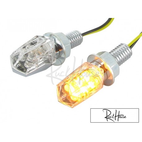 Indicators STR8 LED Mini II chrome / transparent