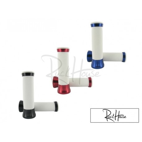Handlebar grips STR8 CNC white