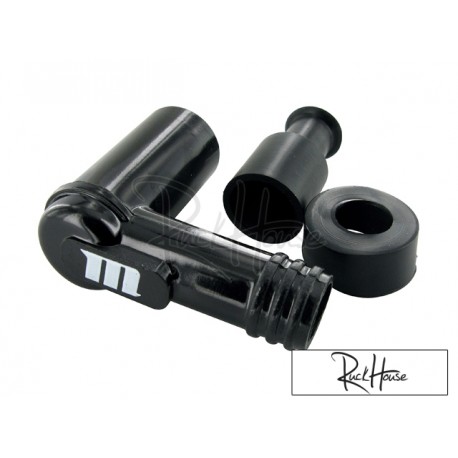 Spark plug connector Motoforce plastic 90deg