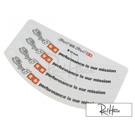 Rim stickers Stage6 10 inch rim (white)