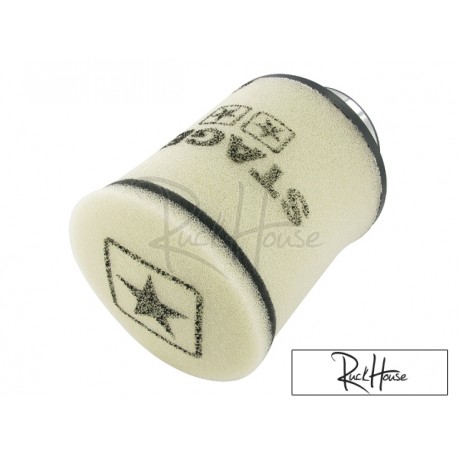 Racing air filter Stage6 Double-Layer White 70mm connection