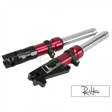 Slammed Low Down Fork Legs 320mm Red (Ruckus)