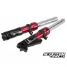 Slammed Low Down Fork Legs 320mm Red (Ruckus)