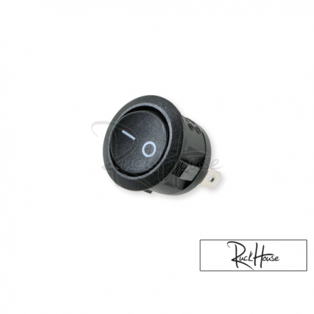 Switch round black universal (20mm)