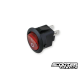 Switch round black universal with red light (20mm)