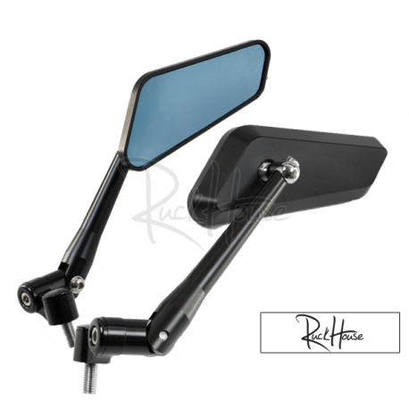Mirror set F1 Series CNC Black (2X)