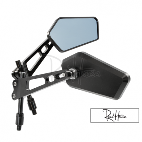 Mirror set Street Series CNC Black (2X)