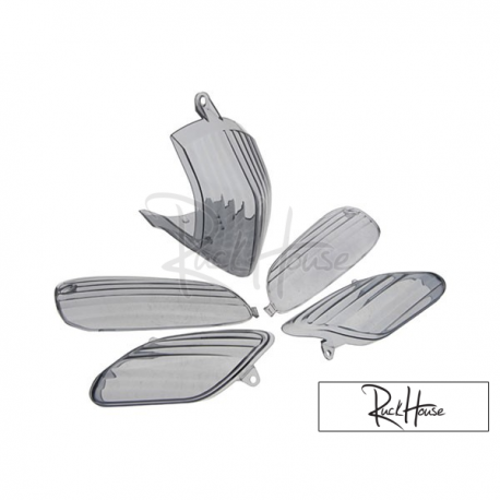 Tail Light / Indicator set lens STR8 Black (SR50)