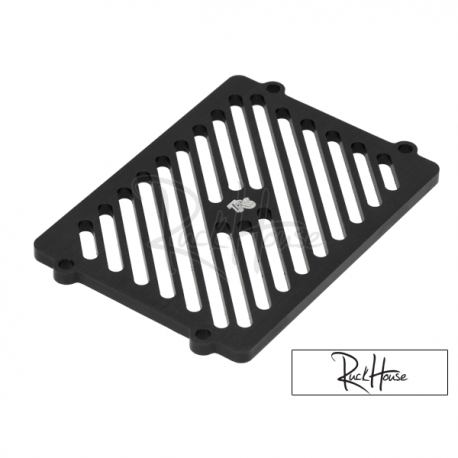 Radiator CNC Cover TRS Finned Black Honda Ruckus