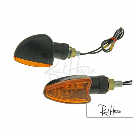 (2X) Indicator Light Black / Orange
