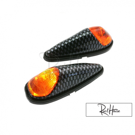 (2X) Indicator Light Str8 Raindrop Carbon